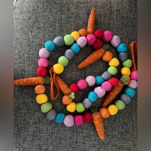 Easter felted wool garland